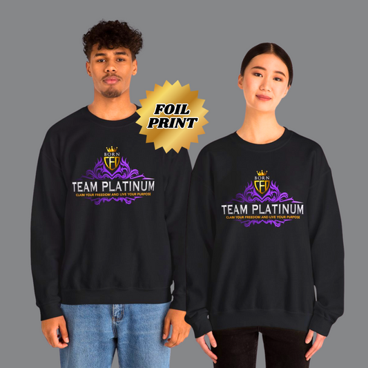TEAM PLATINUM Unisex Crewneck Sweatshirt – Bold Comfort & Timeless Style
