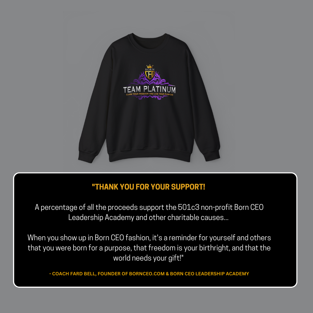 TEAM PLATINUM Unisex Crewneck Sweatshirt – Bold Comfort & Timeless Style