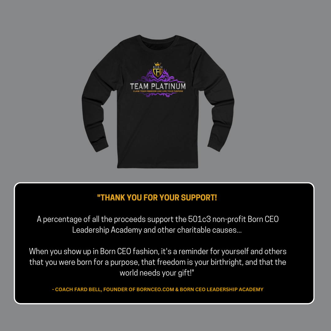 TEAM PLATINUM Unisex Jersey Long Sleeve Tee – Classic Comfort & Style