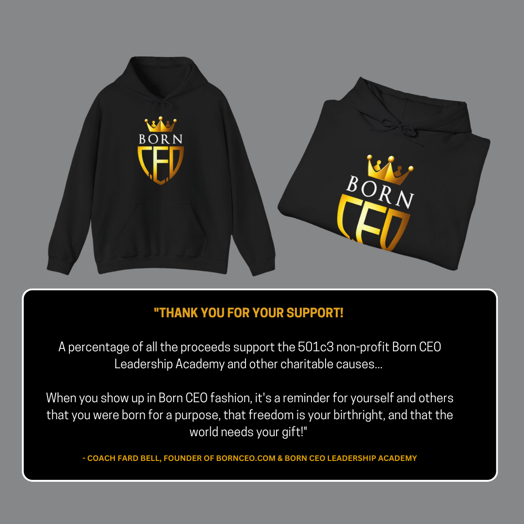 Born CEO Unisex Heavy Blend™ Hooded Sweatshirt - Cozy, Stylish, and Ethically Made