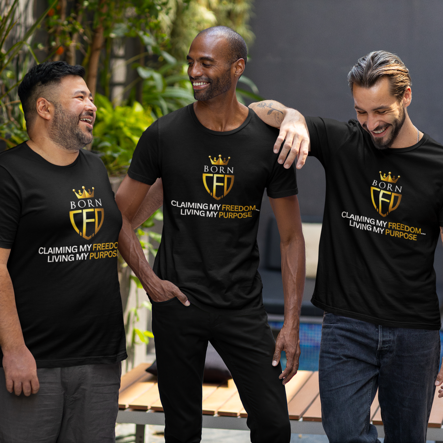 CLAIMING MY FREEDOM... LIVING MY PURPOSE | BORNCEO Unisex Softstyle T-Shirt