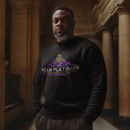 TEAM PLATINUM Unisex Crewneck Sweatshirt – Bold Comfort & Timeless Style