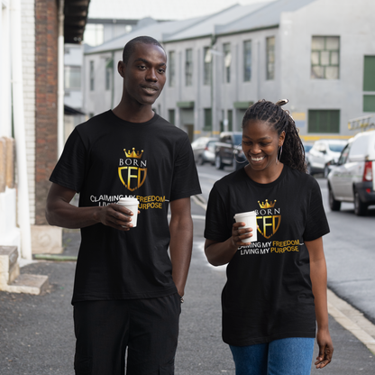 CLAIMING MY FREEDOM... LIVING MY PURPOSE | BORNCEO Unisex Softstyle T-Shirt