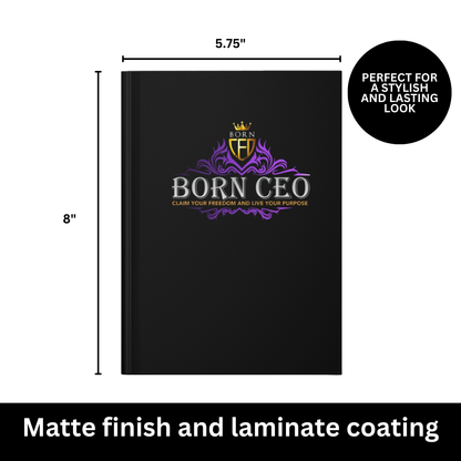 Born CEO Matte Hardcover Journal - Personalize Your Path to Success