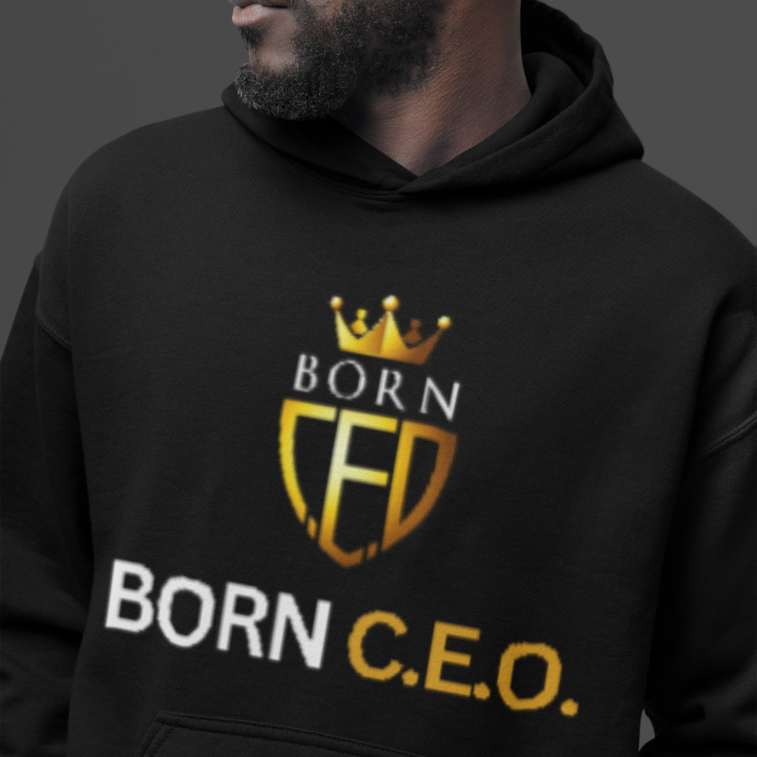 Foil Print Born C.E.O. Unisex Heavy Blend Hooded Sweatshirt – Purpose, Power & Style