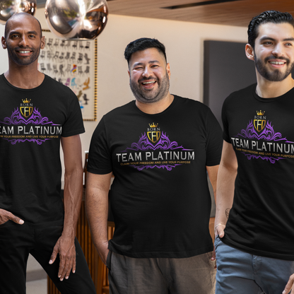 Born CEO Team Platinum T-Shirt | Unisex Softstyle T-Shirt with Foil Print