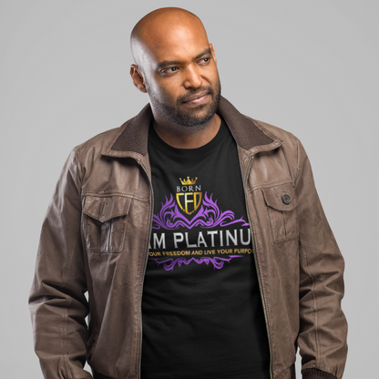 Born CEO Team Platinum T-Shirt | Unisex Softstyle T-Shirt with Foil Print