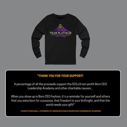 TEAM PLATINUM Unisex Jersey Long Sleeve Tee – Classic Comfort & Style