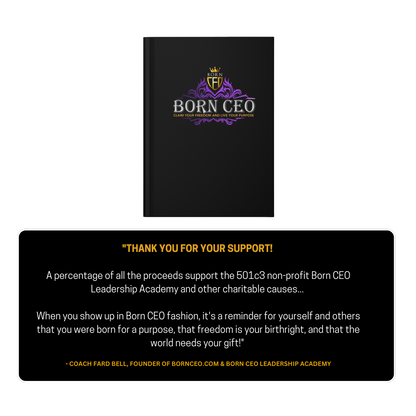 Born CEO Matte Hardcover Journal - Personalize Your Path to Success