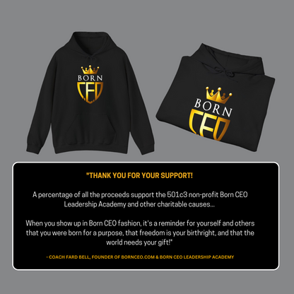Born CEO Unisex Heavy Blend™ Hooded Sweatshirt - Cozy, Stylish, and Ethically Made