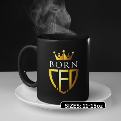 BornCEO Black Ceramic Mug (11oz, 15oz)